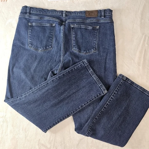 LRL Lauren Jeans Co Ralph Lauren 18W Women’s Plus denim straight leg jeans dark - Picture 8 of 10